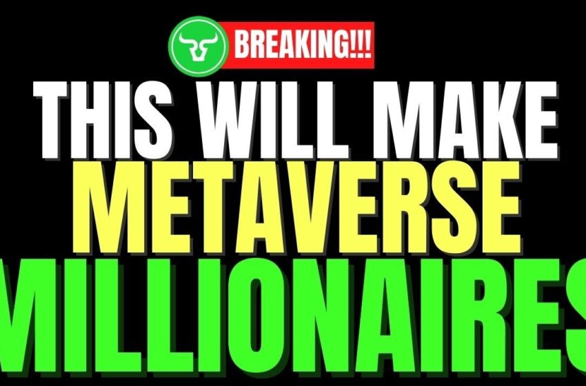  THIS TOKEN WILL MAKE METAVERSE MILLIONAIRES!!!