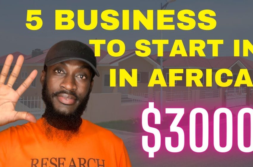  $3000 Businesses to start in Africa | business opportunities in Africa