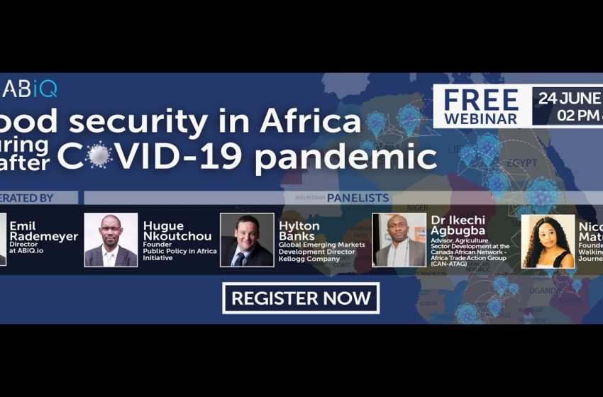  Webinar – Food security in Africa during and after the COVID-19 pandemic