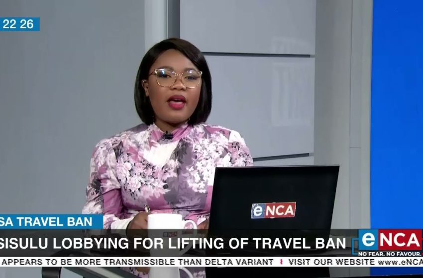  Lindiwe Sisulu lobbying for lifting of travel ban
