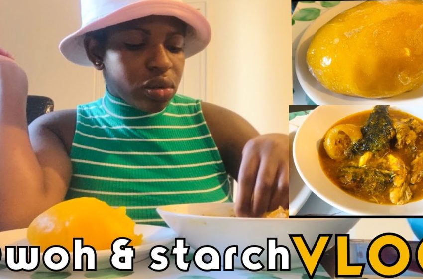  OWOH AND STARCH | MUKBANK , Delta Nigerian Food / Africa Food | LifewithHope Vlog