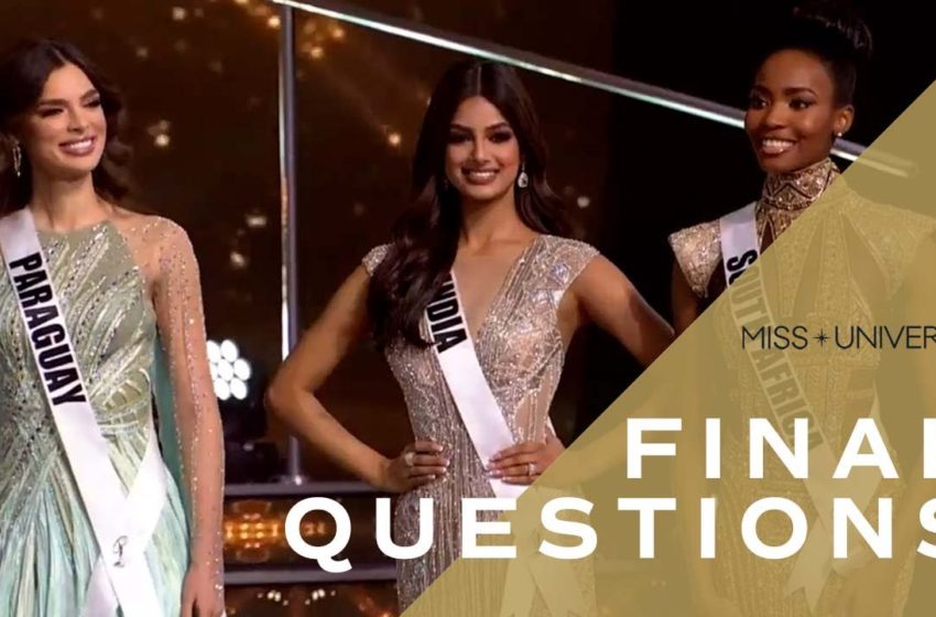 The 70th MISS UNIVERSE Top 3's Final Questions Miss Universe techrisemedia