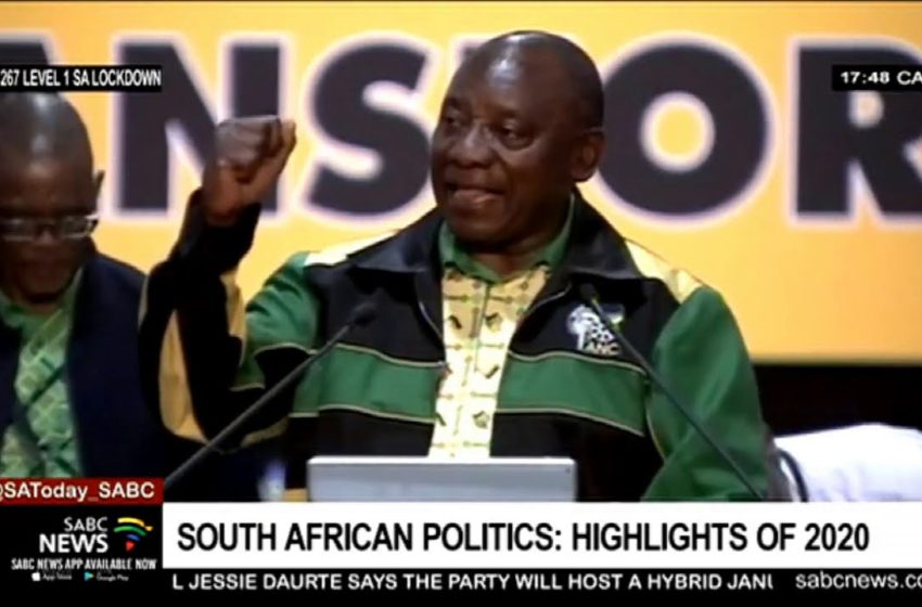 South African politics | Highlights of 2020
