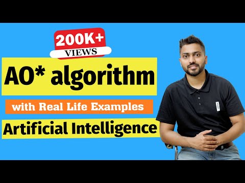  AO* algorithm in AI (artificial intelligence) in HINDI | AO* algorithm with example