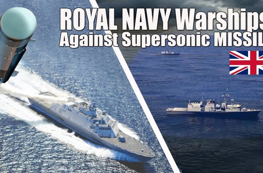  New Artificial Intelligence! Royal Navy Warships Against Supersonic Missiles