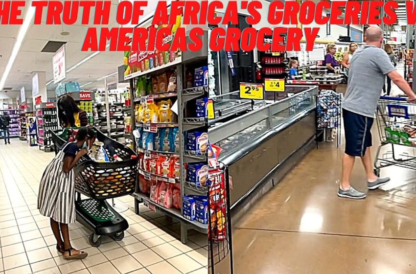  Is Africa starving for food, this a typical grocery compared to America