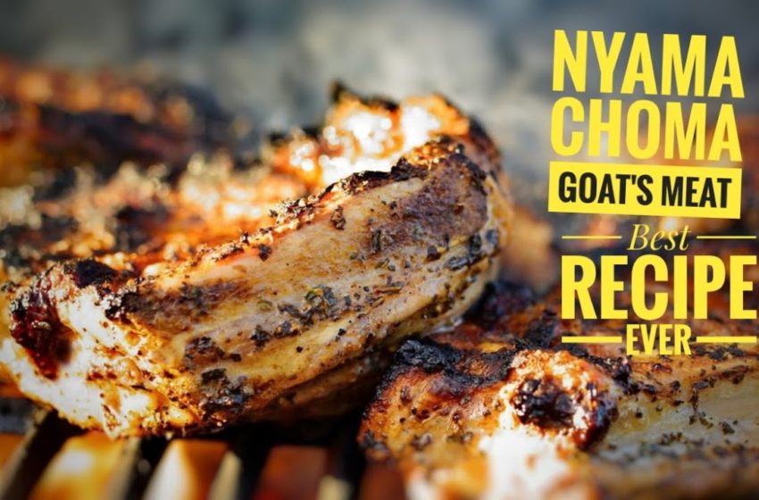  Nyama Choma : Ugandan Roasted Goat Meat // African Street food