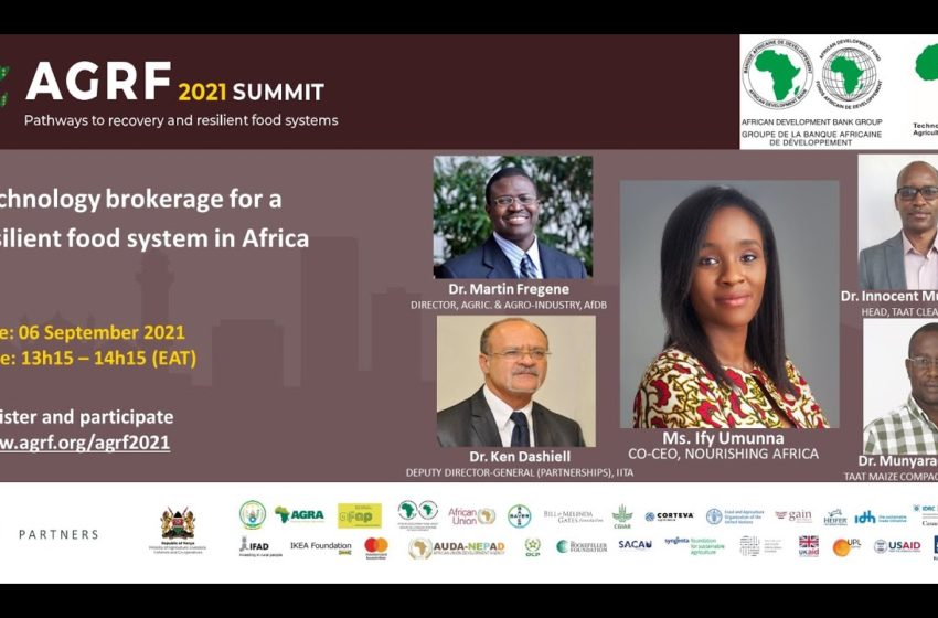  AGRF 2021:  Technology brokerage for a resilient food system in Africa – Lessons from TAAT