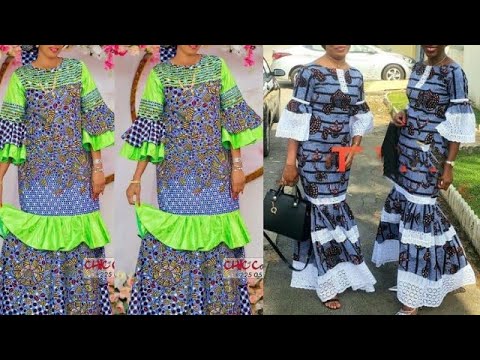  2022 African Fashion Styles of Ankara Dresses Stylish Elegant Asoebi Styles For Amazing Ledies😍💚