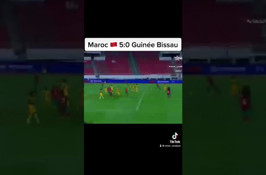 Maroc 🆚 Guinée Bissau 5:0 🔥✊#maroc #hakimi #africa #football