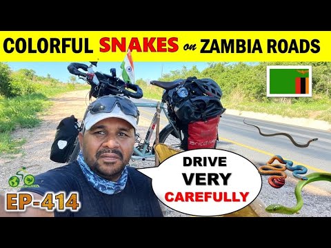  RIDE on FUll of SNAKES 🐍 🪱ROAD in AFRICA , Cycle Baba Ep.415