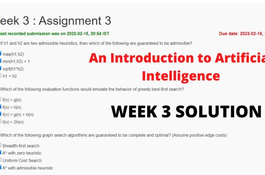 nptel week 3 assignment answers 2022