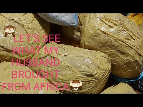  Let's See What My Husband Brought From Africa || Unboxing Africa Food Stuffs