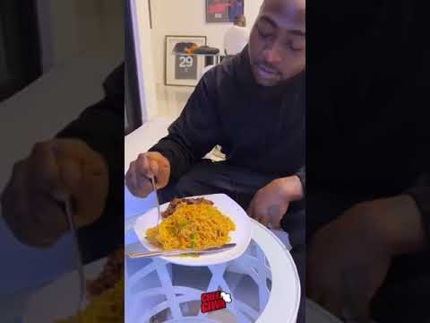  Davido can Chop food for Africa Baddest OBO with the Best chef in Lagos @chefgiwa @davido