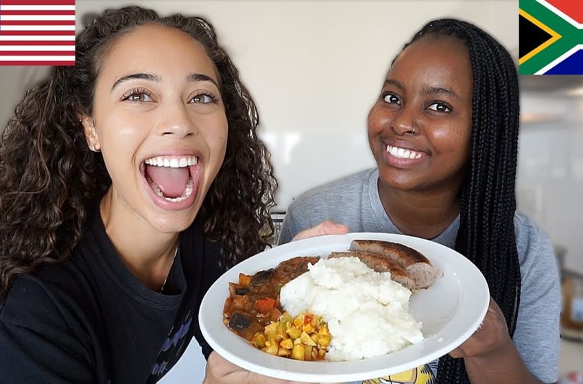  AMERICAN LEARNS HOW TO MAKE SOUTH AFRICAN FOOD!! *it was a fail*
