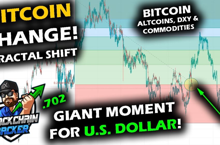  GIANT MOMENT FOR MARKET as Bitcoin Price Chart Shifts, Dollar .702 Retrace, Altcoin Market Buys Time