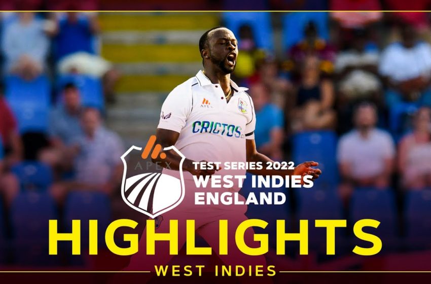  Highlights | West Indies v England | Bairstow Fights Back After Roach Beauties | 1st Apex Test Day 1