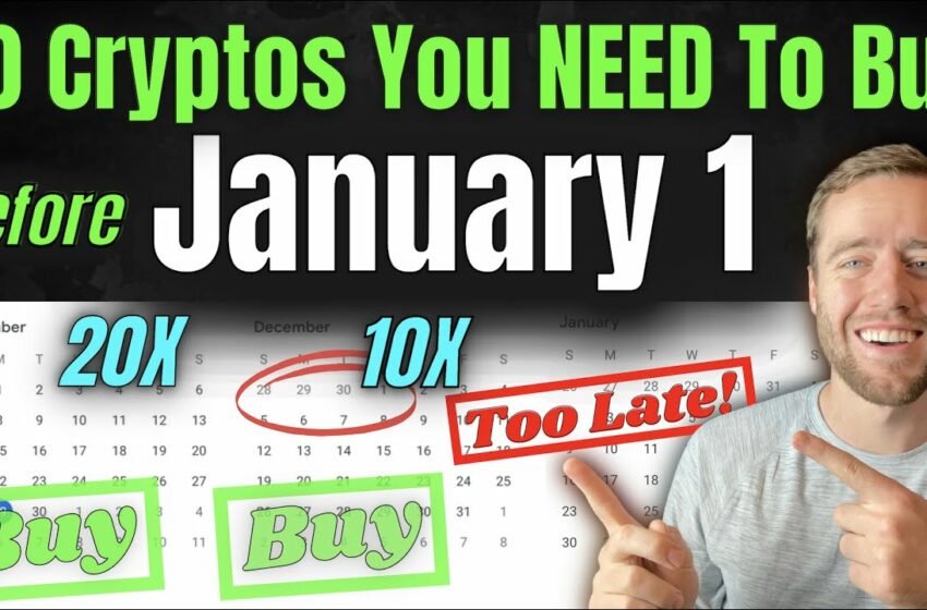  Top 10 Crypto That Could 50x! But YOU NEED TO BUY In December! ⚠️Actually Urgent⚠️