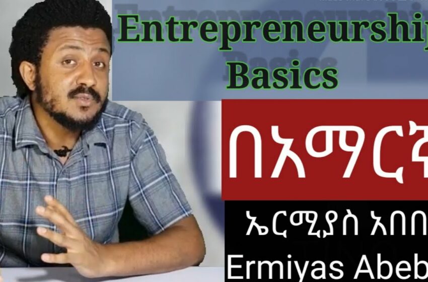  Entrepreneurship Basics, tutorial in amharic, Freshman Entrepreneurship 1