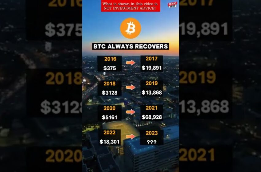  Bitcoin Always Recovers / BTC 2016-2022 Price / Crypto News Today #shorts