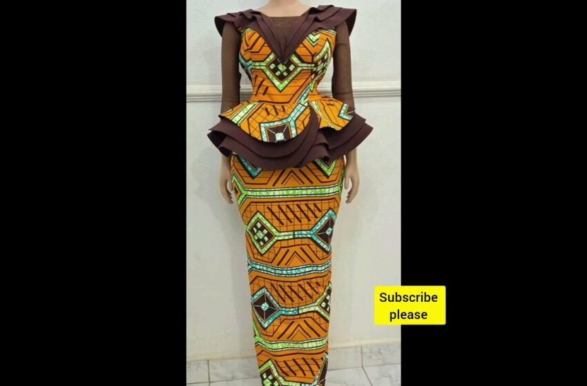  AFRICA WOMEN DRESS ANKARA ASOEBI NEW FASHION DESIGN