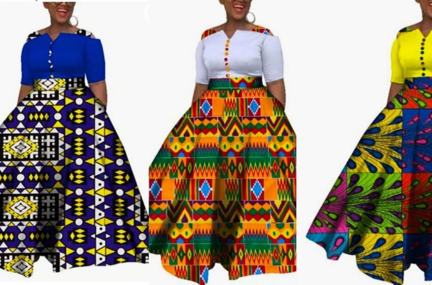  Womens Half Sleeve African Wedding Maxi Dress Ankara African Attire Party Outfit