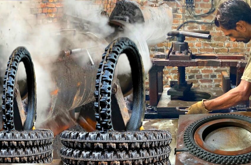  New Technology! Amazing Manufacturing Process of Tires in Local Factory
