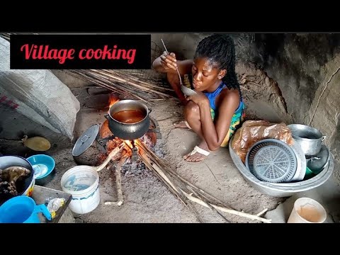  Cooking most appetizing village food/ Africa village life #villagefood #trending #villagelife#Ghana