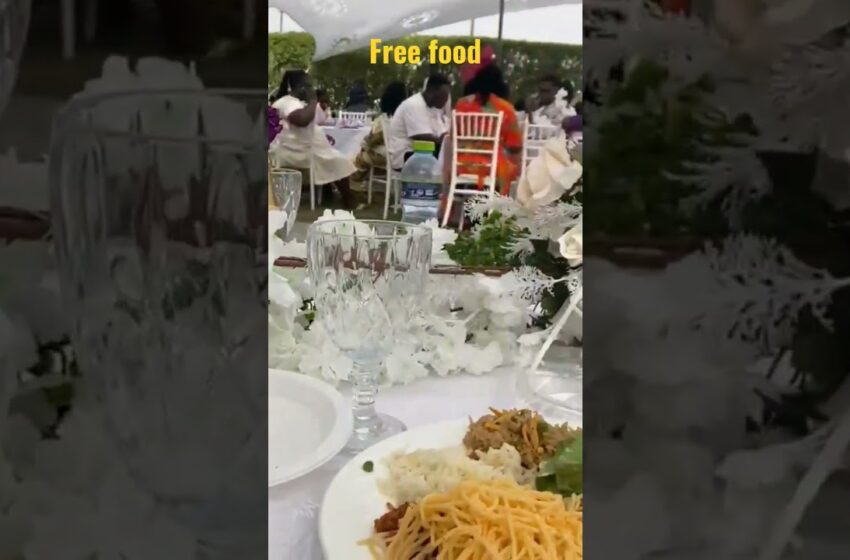  Free Food Africa wedding #viral
