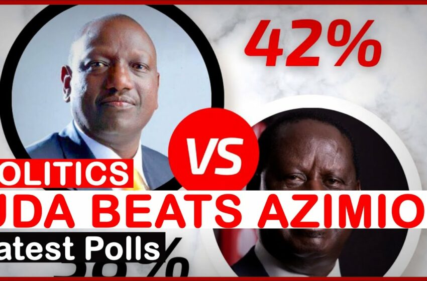 UDA Beats Azimio Governor in Latest Opinion Poll that Was ConductedBy Mizani Africa| news 54