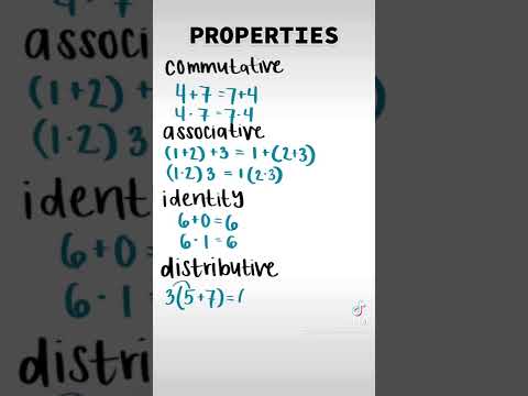  Properties | 20 Day Back to School Math Review | Commutative, Associative, Identity, Distributive