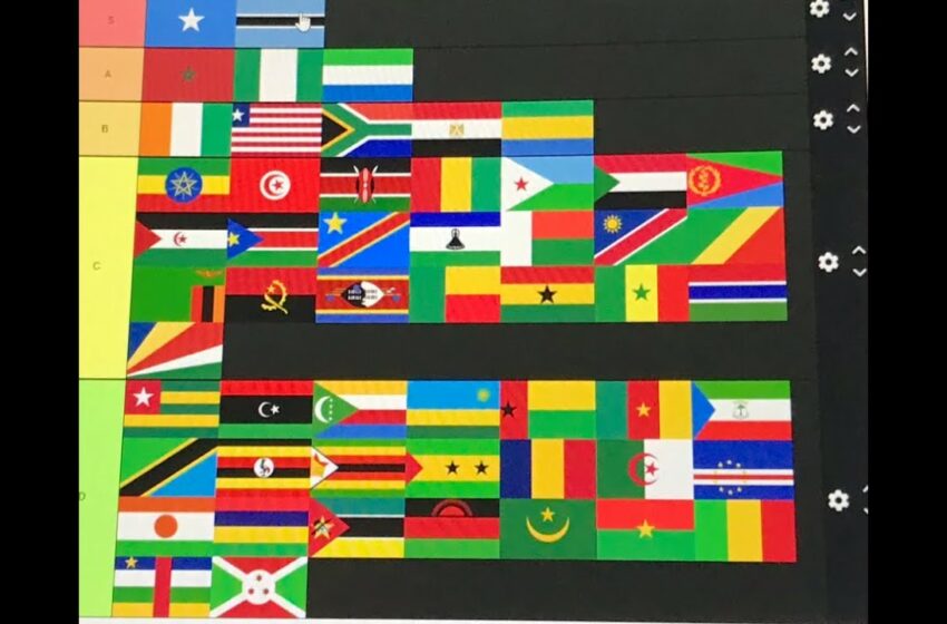  African flag tier list (in my opinion)