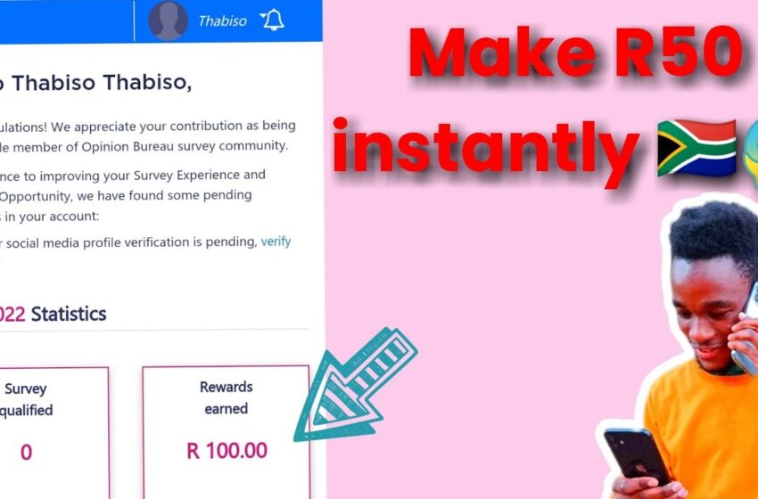  How to make money on Opinion bureau ( in south africa 🇿🇦🤑) 😱