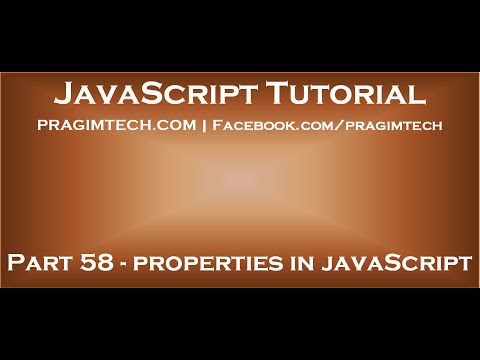  Properties in JavaScript