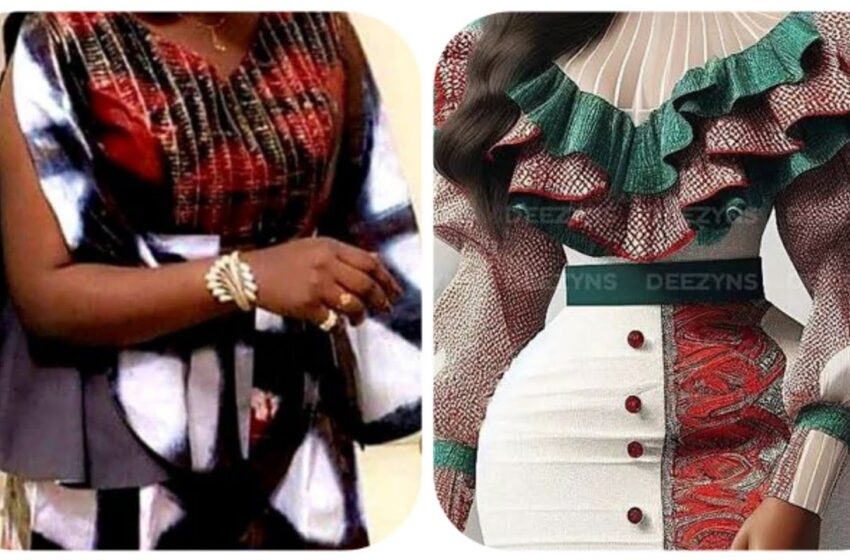  New Most African Collections Clothes For Ladies:  Ankara Dress Styles / Adire  Dress Styles In 2024