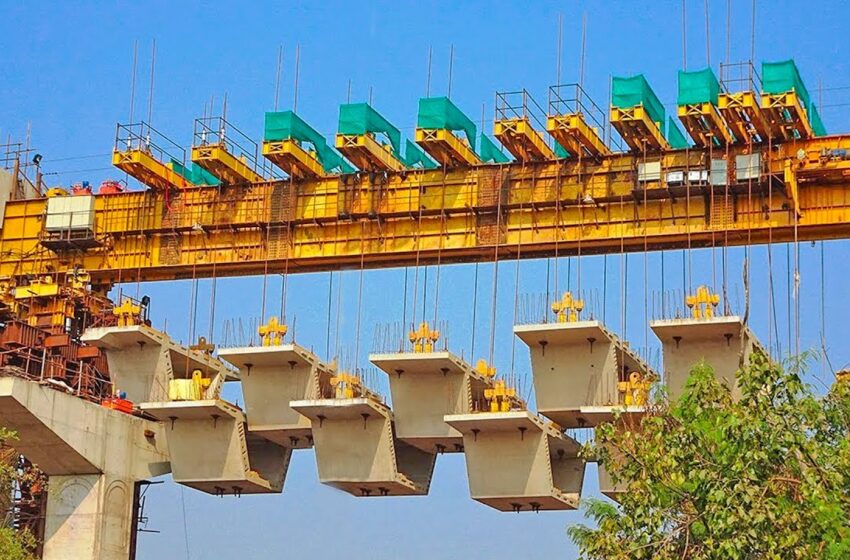  China's Fastest Mega Bridge Construction Technology  Shocked German Engineer