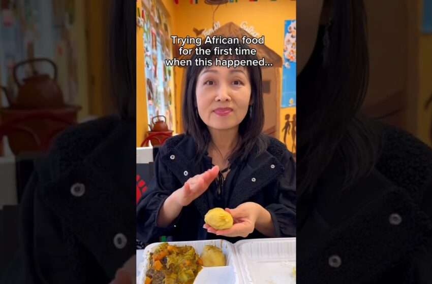  TRYING AFRICAN FOOD FOR THE FIRST TIME WHEN THIS HAPPENED… #shorts #viral #mukbang