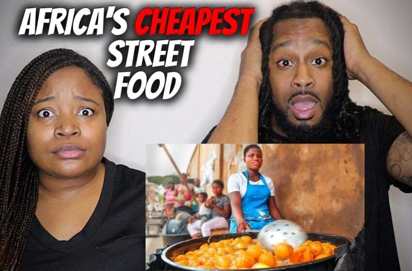  🇳🇬 American Couple Reacts "Africa's CHEAPEST Street Food!! Lagos, Nigeria Food Tour!!"