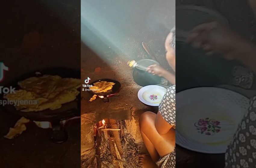  fried eggs 🍳 #villagelife #village #food #africa