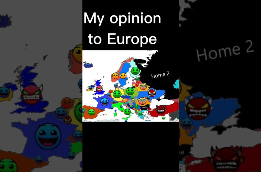  My opinion to Europe.