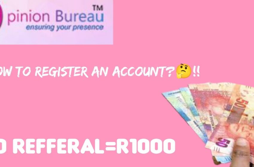  how to register opinion bureau account Fast*🇿🇦 ( how to make money online in south Africa 2023)