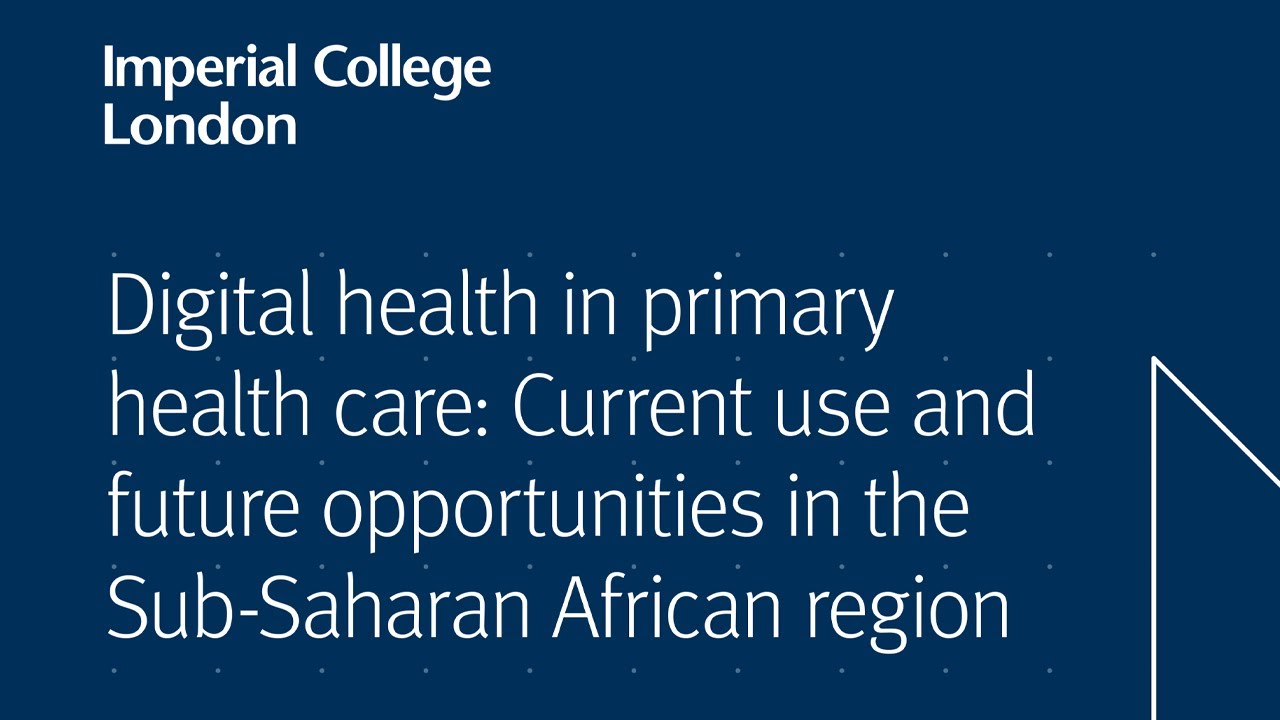 Digital Health in Sub-Saharan Africa | Report launch webinar