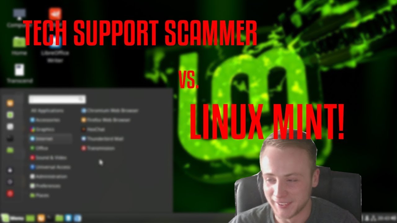 Tech Support Scammer vs Linux Mint