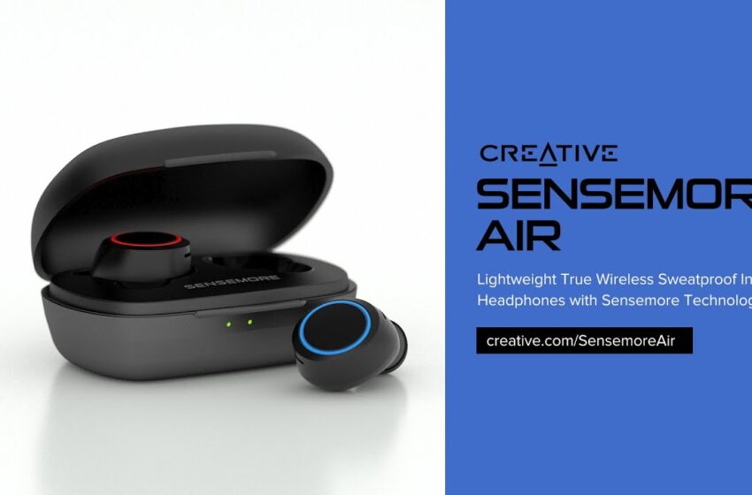 Creative Sensemore Air – Lightweight True Wireless Sweatproof In-ears with Sensemore Technology