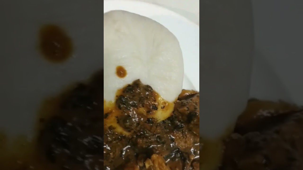 delicious bitter leaf soup#fufu#asmr#fyp#food#africa#Nigeria#ghana#shorts#lagos#spicy#yummy#love#eat