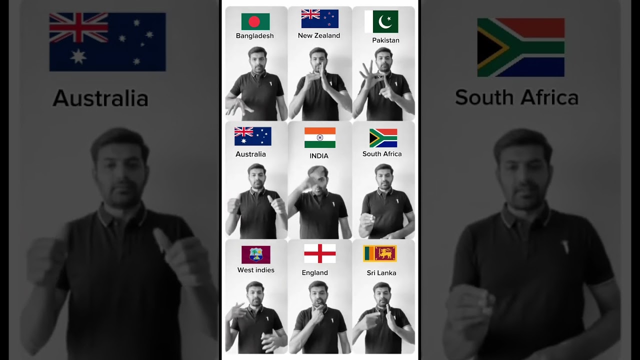 India sign language- T20 World Cup 2024 #t20worldcup #signlanguage #youtubeshorts #shorts #deaf